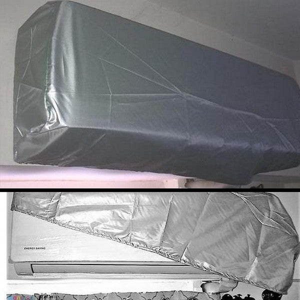 Ac Cover Dust Proof Non-Water Proof Non-Parachute Only For Dust Cover Non Woven Stuff ( 2 Pcs Set ) - 1 TON/ 2 TON