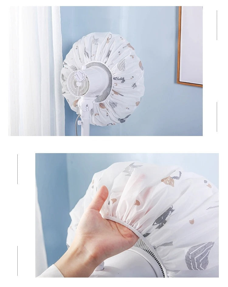 Decorative Fan Cover With Colourful Pattern Design – Dust Protection & Stylish Room Accent