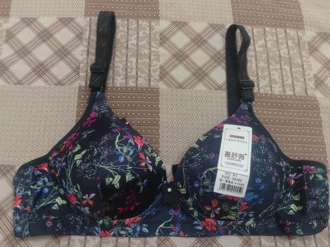 Cotton Printed Comfortable And Breathable Padded Bra