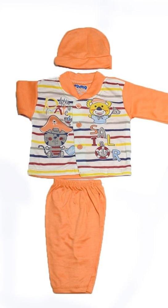 3 PCs New Born Baby Boy Suits - Pack of 3