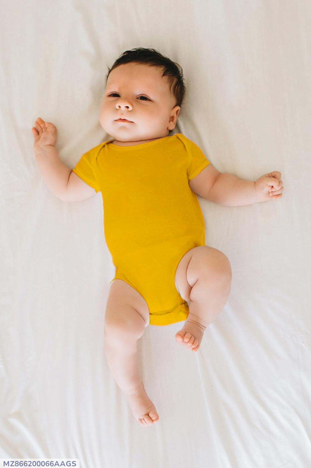 Baby Girl/Boy Cotton Plain Romper Set