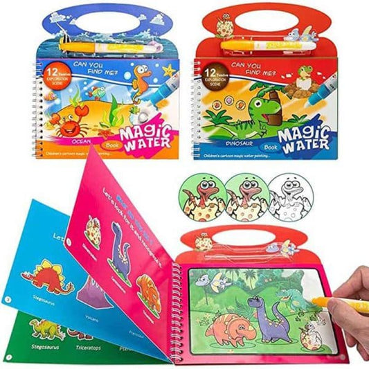 Water Painting Coloring Books For Children