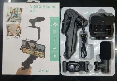 AY-49 Vlogging Video Making Kit For Smartphone & Camera – Video Recording, Photography & Studio Setup