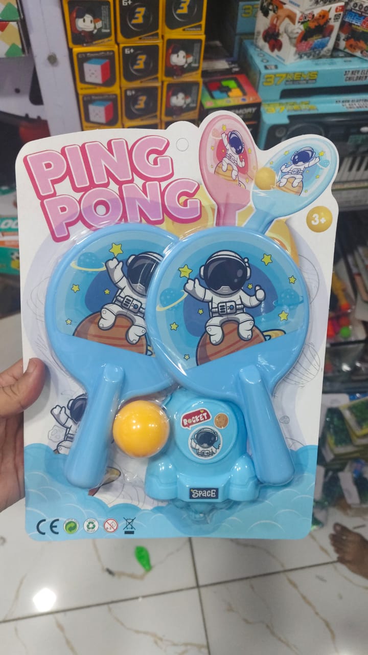 Hanging Ping Pong Game Set – Table Tennis Self Training Kit With 2 Rackets & Practice Ball, Parent-Child Interactive Kids Sports Toy (Random Color)