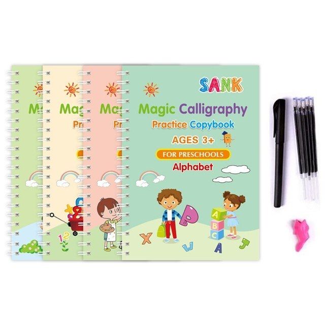 8.5 Inch LCD Writing Tablet + 4pcs/Set Sank Magic Book