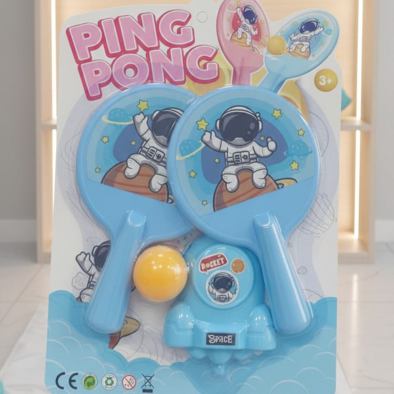 Hanging Ping Pong Game Set – Table Tennis Self Training Kit With 2 Rackets & Practice Ball, Parent-Child Interactive Kids Sports Toy (Random Color)