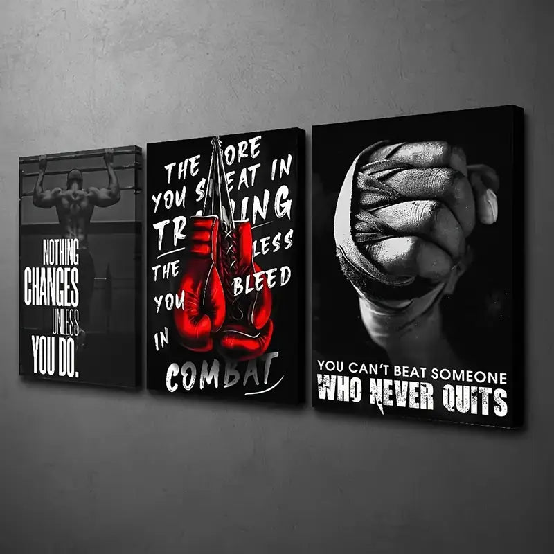 3-Piece Sports Wall Décor – Athletic Black & White Art (8x11 Inches Each)