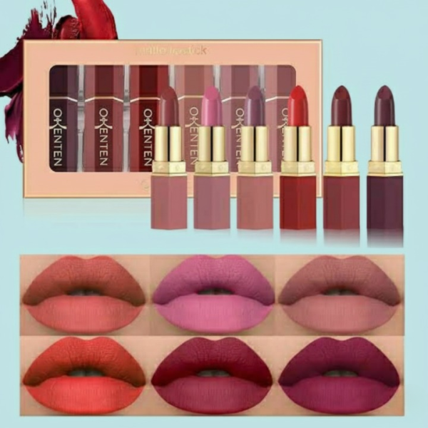 6 Pcs High Pigmented Lipstick Pack