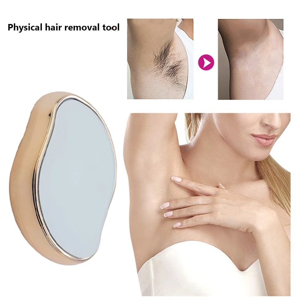 Bleame Crystal Hair Eraser – Painless Exfoliation Hair Removal Tool For Arms Legs Back China (Random Color)