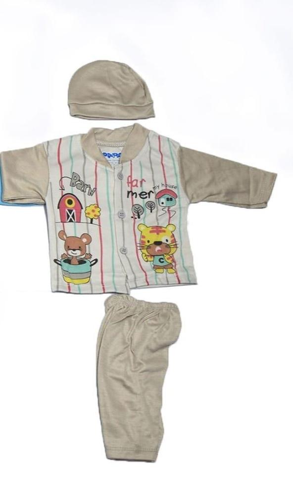 3 PCs New Born Baby Boy Suits - Pack of 3