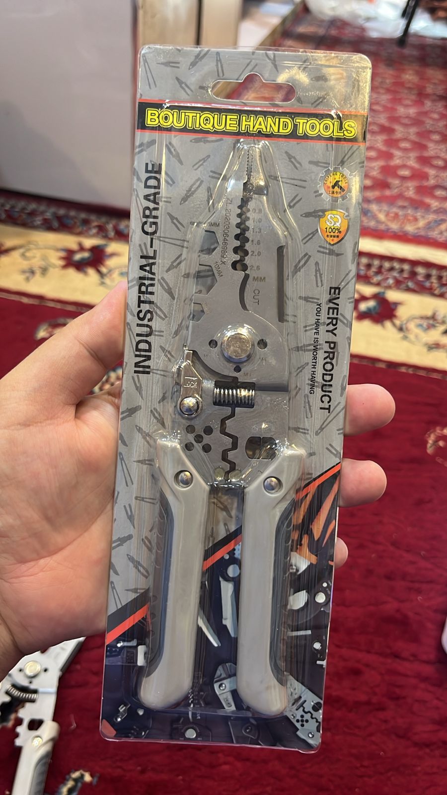 Multi-Function Wire Stripper And Cutter - Electrical Tool With Wire Cutting, Stripping, Crimping & Screw Functions