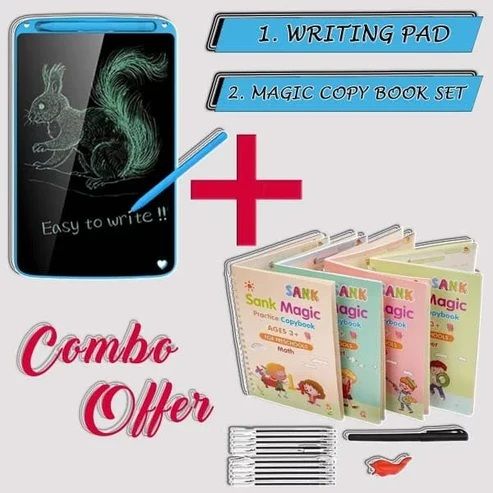 8.5 Inch LCD Writing Tablet + 4pcs/Set Sank Magic Book